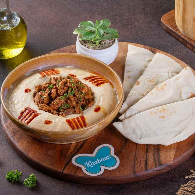 Khabaaz Fried Chicken Hummus