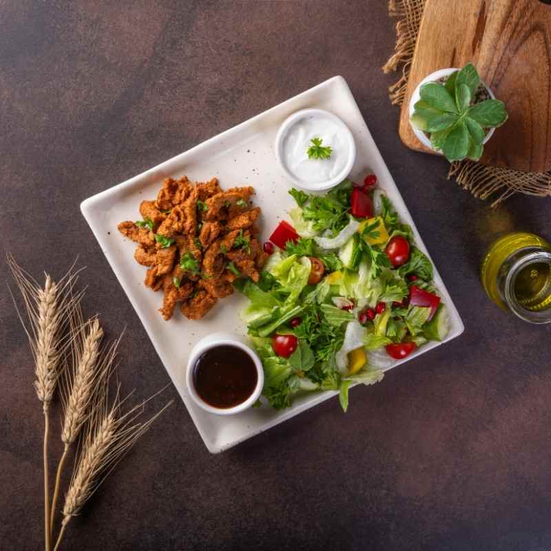 Naked Lamb Shawarma with Salad